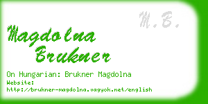 magdolna brukner business card